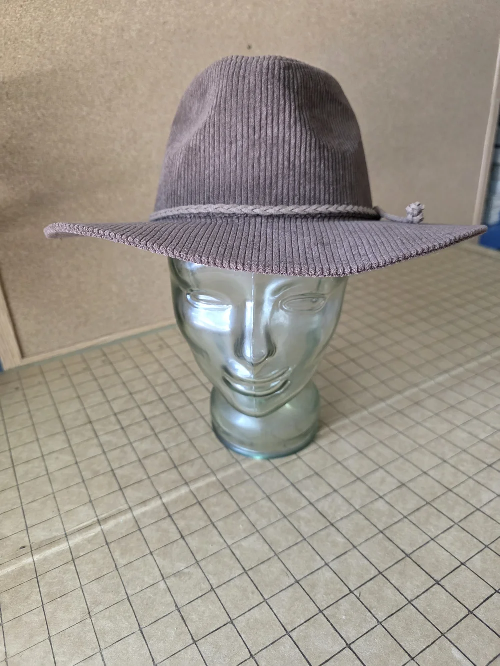 Sonoma Corduroy Wide-Brim Hat in Brown Boho Festival Fall Accessory